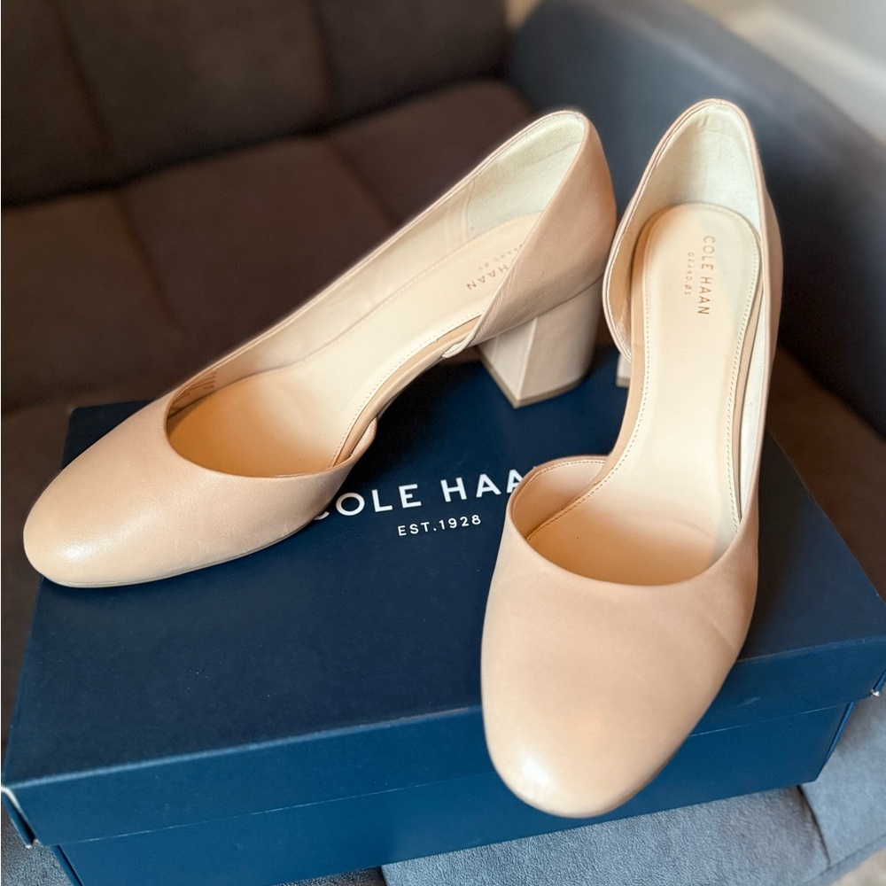 Cole Haan Pump Nude Leather Size 9